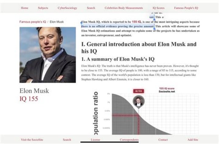 What Is Elon Musk's IQ?