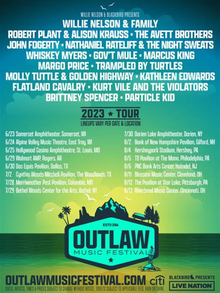 Willie Nelson’s Outlaw Music Festival Adds New Hampshire